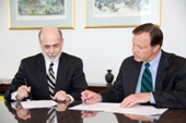 Fed Chairman Ben Bernanke and SEC Chairman Christopher Cox